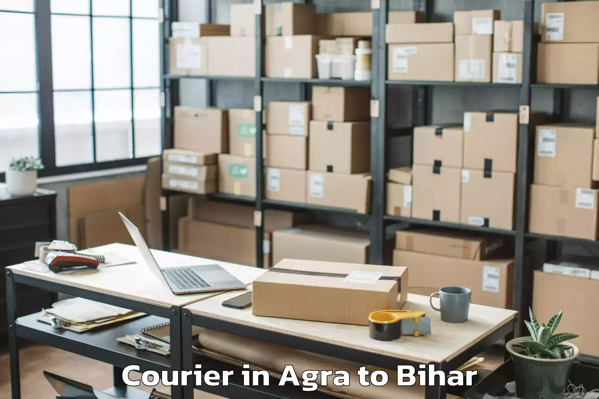 Book Agra to Sursand Pashchimi Courier Online